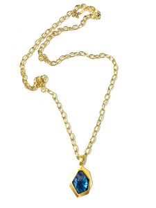 30" Gemstone Necklace - London Blue