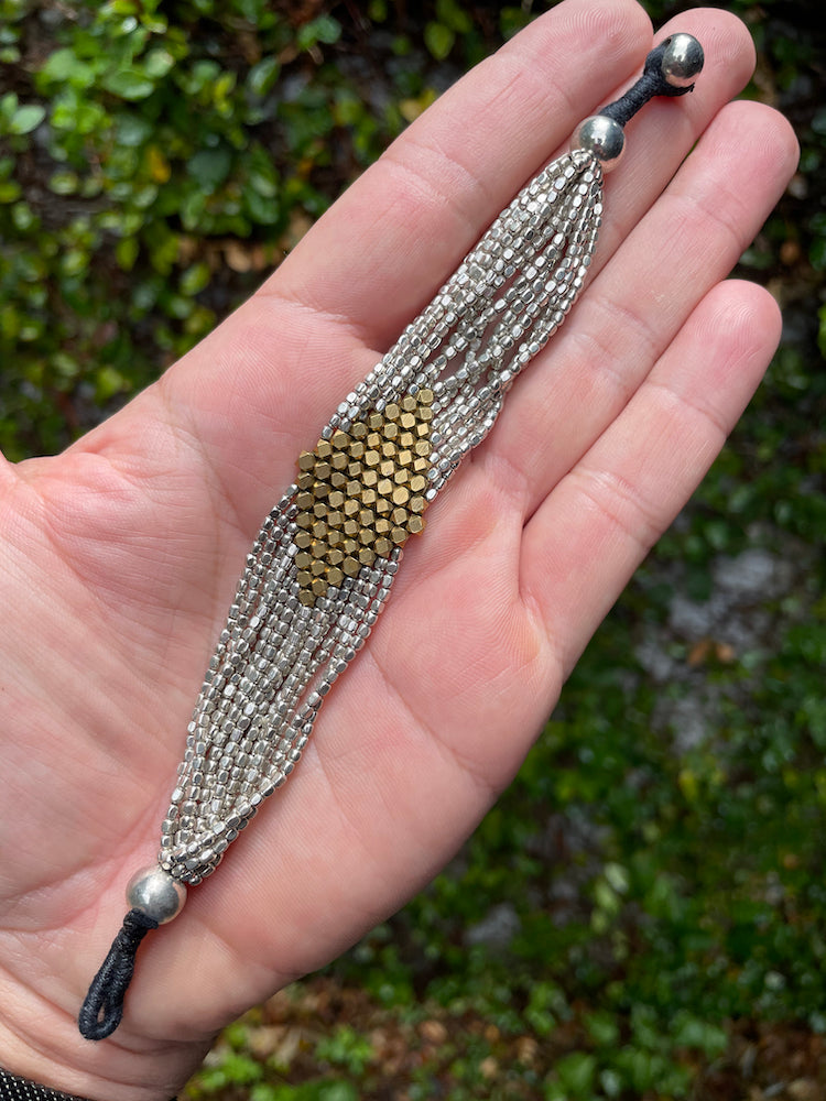 Beaded Bracelet with Diamond