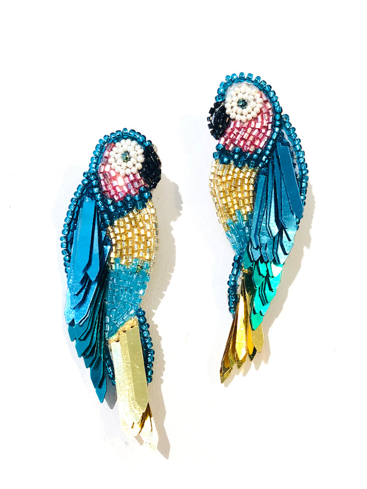 Parrot Earrings - Multicolor