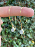 Moonstone Hoop Earrings