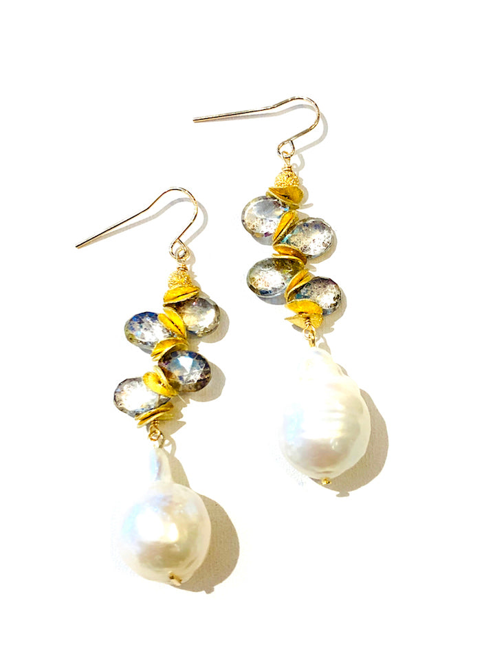 Baroque Pearl Earrings - Color Options