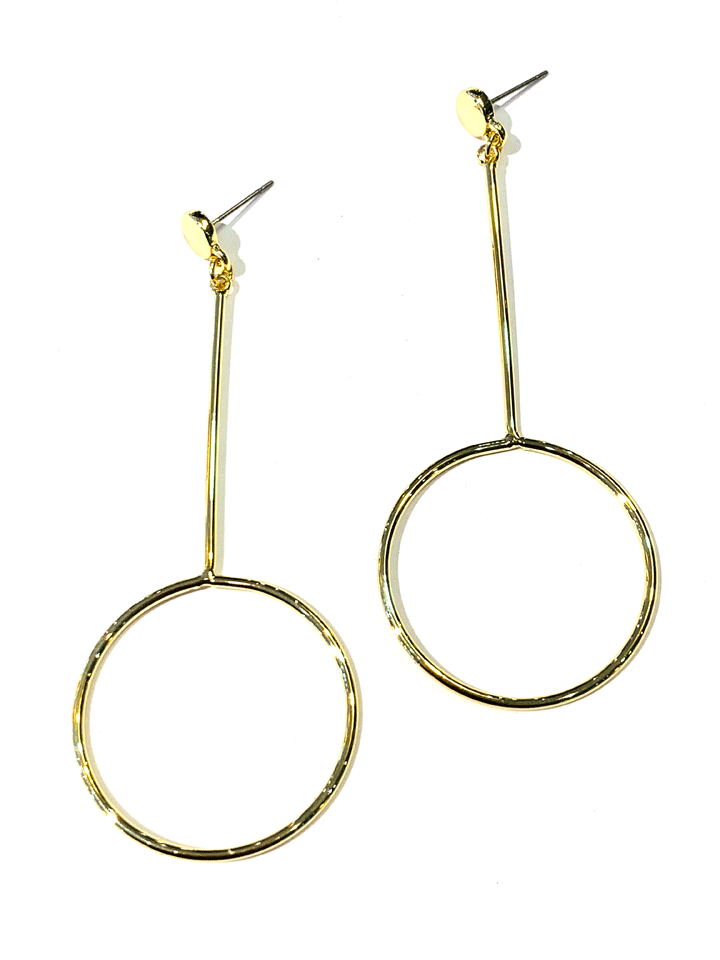 Italian Gold Circles Earrings