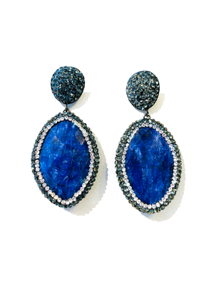 Crystalized Gemstone Earrings