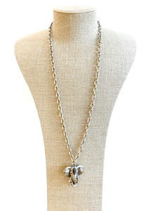 Elefante Adjustable Necklace - Grey