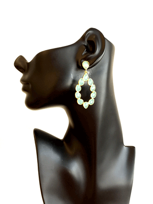 Gemstone Chandelier Earrings