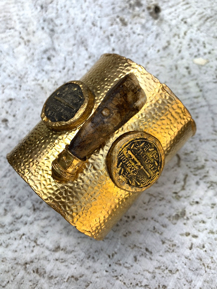 Roman Coins & Camel Tooth Cuff