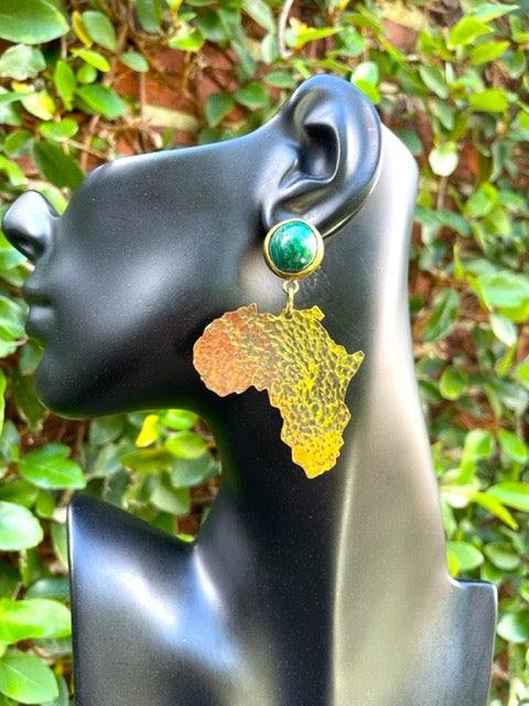 Malachite Mother Africa Earrings