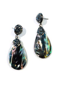 Iridescent Mother of Pearl Earrings
