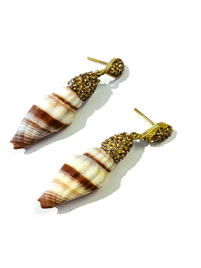 Embellished Shell Earrings