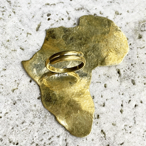 XL Hammered Africa Ring