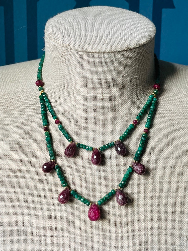 Emerald & Ruby Necklace