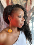 African Amber Earrings