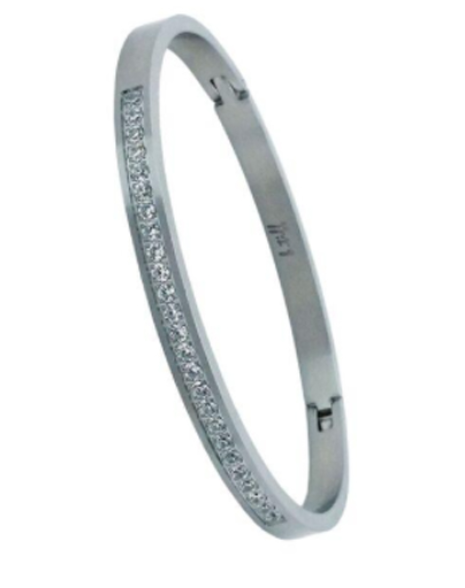 Infinity Bangle with Pavée Crystals