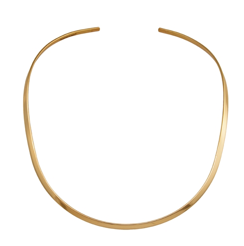 Open Round Neck Bar - Gold – ZIA Couture Jewelry