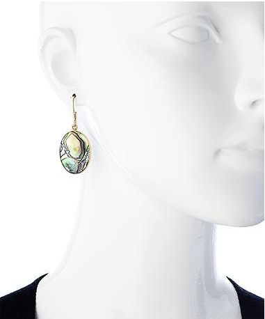 Green Abalone Earrings