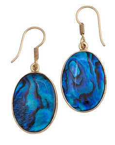 Blue Abalone Earrings