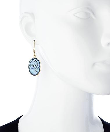 Blue Abalone Earrings