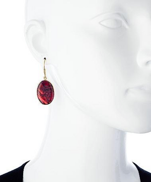 Red Abalone Earrings